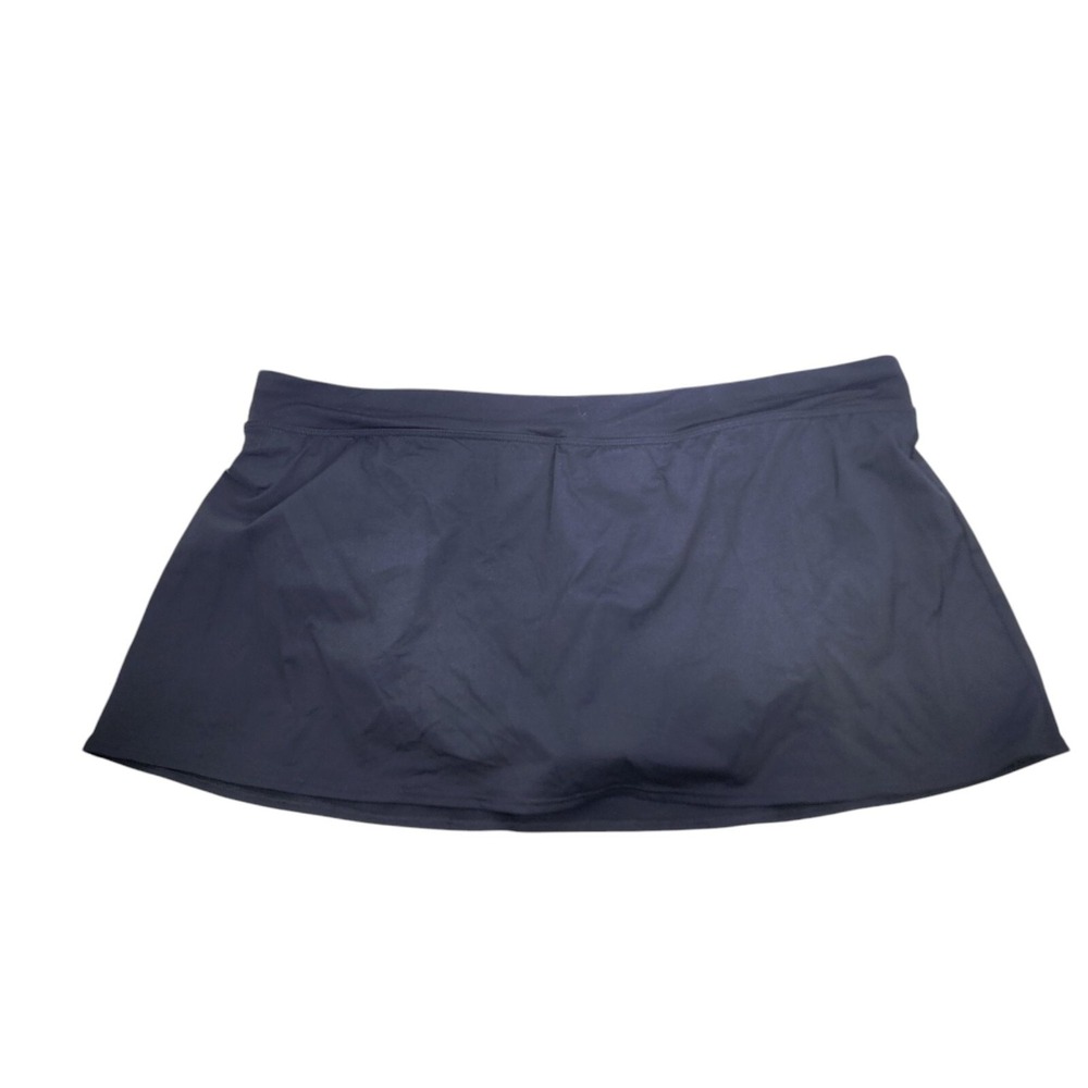 Lands' End Swim Skirt Women‎ 22W Black Swimsuit Bottom Skort Plus Size